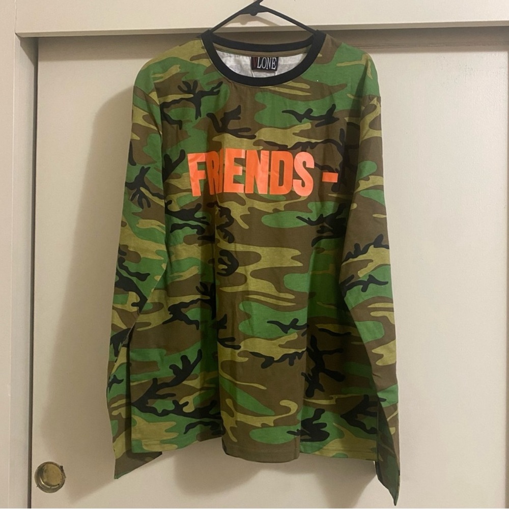VLONE Green and Orange Long Sleeve Tee